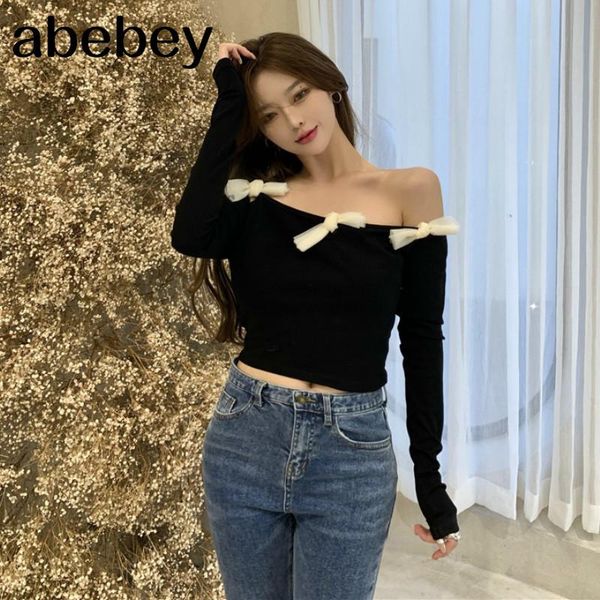 women's t-shirt slash neck shoulder strapless hit color t shirt women pullover long sleeve slim fit tees spring 2021 wild top, White
women's t-shirt slash neck shoulder strapless hit color t shirt women pullover long sleeve slim fit tees spring 2021 wild top, White