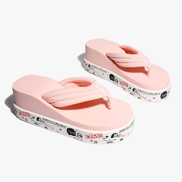 slippers summer hand-painted cartoon printing thick-soled flip flops sweet girl comfortable vacation shoes fashionable woman dress, Black
slippers summer hand-painted cartoon printing thick-soled flip flops sweet girl comfortable vacation shoes fashionable woman dress, Black