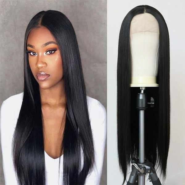 synthetic wigs long straight wig for women heat resistant fiber hair black lace front half machine made
synthetic wigs long straight wig for women heat resistant fiber hair black lace front half machine made