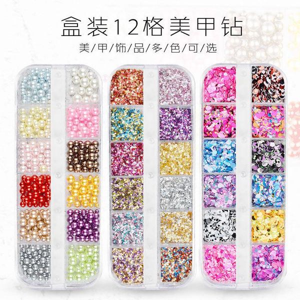 nail art decorations cross-border jewelry glitter sequins 12 grid long bar box symphony pearl shells, Silver;gold
nail art decorations cross-border jewelry glitter sequins 12 grid long bar box symphony pearl shells, Silver;gold