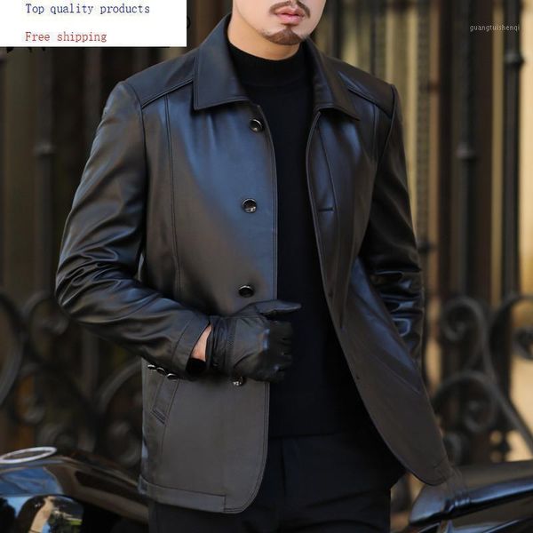 men's leather & faux jacket 2021 sheepskin genuine coats men spring autumn jackets cuero genuino bang18a1836 yy266, Black
men's leather & faux jacket 2021 sheepskin genuine coats men spring autumn jackets cuero genuino bang18a1836 yy266, Black