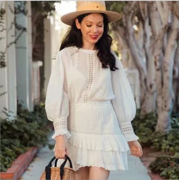 casual dresses lorelei tiered white party dress embroidery ruffle women o-neck lantern sleeve mini cotton boho 2021, Black;gray
casual dresses lorelei tiered white party dress embroidery ruffle women o-neck lantern sleeve mini cotton boho 2021, Black;gray
