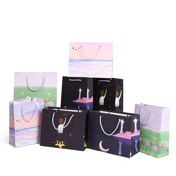 gift wrap 1pc exquisite simple paper bags high-end small birthday hand-carrying bag large packaging for children's day
gift wrap 1pc exquisite simple paper bags high-end small birthday hand-carrying bag large packaging for children's day