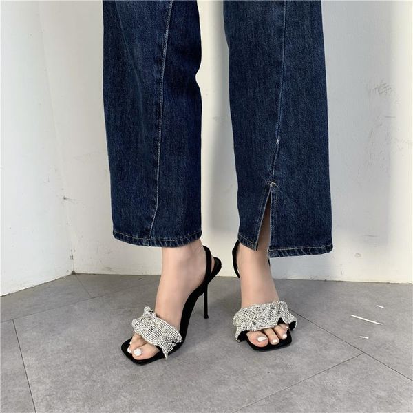 sandals fashion women open toe rhinestone design back strap thin high heels black slingback gladiator party
sandals fashion women open toe rhinestone design back strap thin high heels black slingback gladiator party