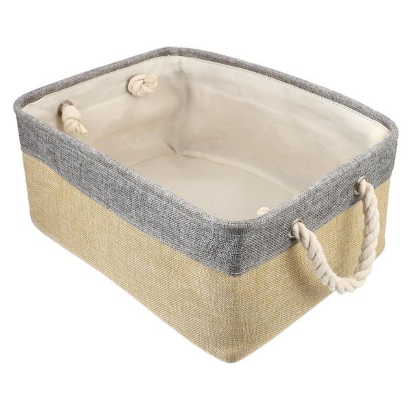 foldable storage container basket with handle for clothes sundries baskets