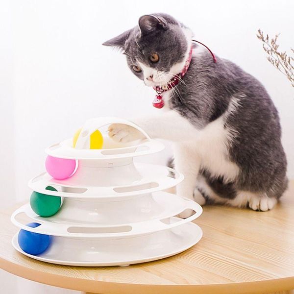 creative four-layer puzzle play track swivel tower cat ball pet interactive toy toys
creative four-layer puzzle play track swivel tower cat ball pet interactive toy toys