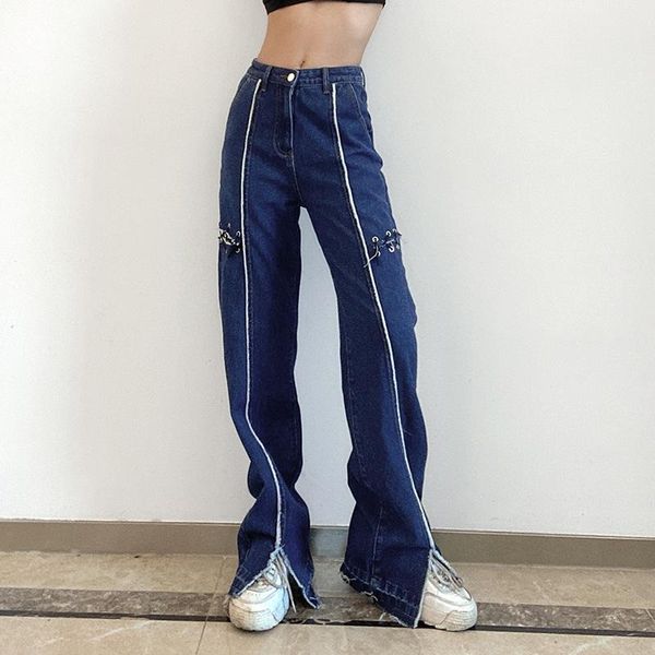 harajuku blue denim trousers women 2021 bandage hollow out jeans pants patchwork split street aesthetic capris full length women's
harajuku blue denim trousers women 2021 bandage hollow out jeans pants patchwork split street aesthetic capris full length women's