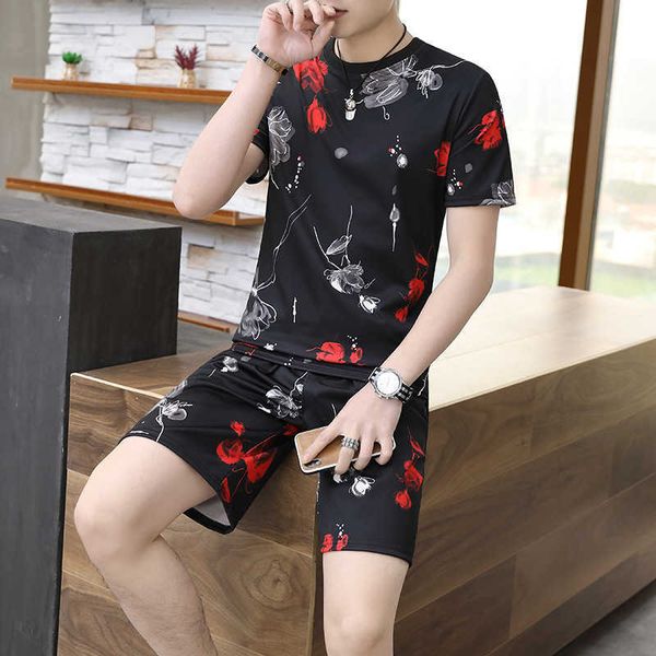 w01092021 new men's ice silk t-shirt short sleeve shorts summer t-shirt men's casual sports two piece suit men's wear, Gray
w01092021 new men's ice silk t-shirt short sleeve shorts summer t-shirt men's casual sports two piece suit men's wear, Gray