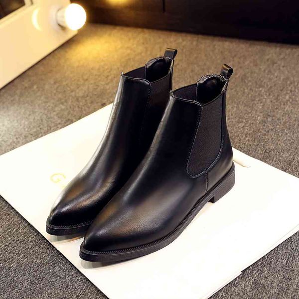 winter boots women ankle pointed toe ladi leather fashion drop shipping, Black
winter boots women ankle pointed toe ladi leather fashion drop shipping, Black