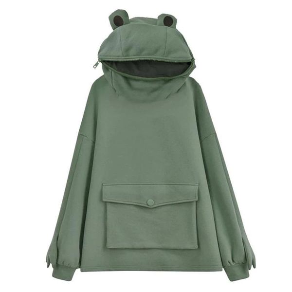 men's hoodies & sweatshirts casual hooded style hoodie women frog pullover loose embroidery sweatshirt doll decoration clothes harajuku, Black
men's hoodies & sweatshirts casual hooded style hoodie women frog pullover loose embroidery sweatshirt doll decoration clothes harajuku, Black