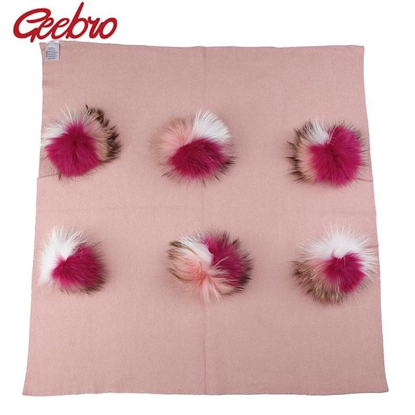 scarves geebro baby cute wool swaddling soft warm blanket born fashion bedding swaddles wrap with triple color real fur pompom, Blue;gray
scarves geebro baby cute wool swaddling soft warm blanket born fashion bedding swaddles wrap with triple color real fur pompom, Blue;gray