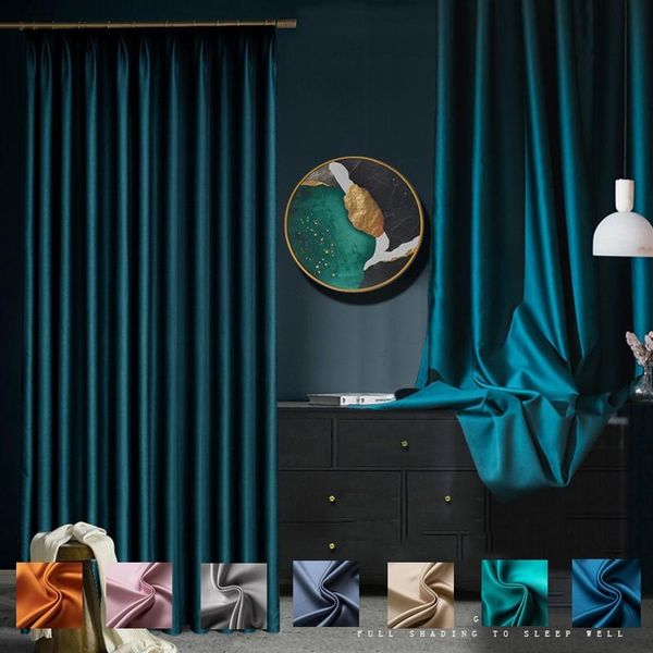 curtain & drapes 2021 nordic light luxury pure color blackout curtains for living room bedroom study balcony customization
curtain & drapes 2021 nordic light luxury pure color blackout curtains for living room bedroom study balcony customization