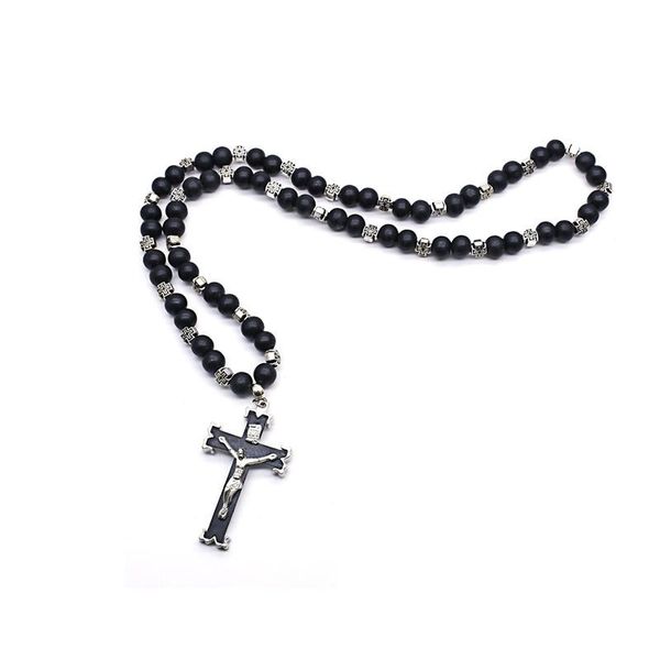 pendant necklaces 27cm orthodox cross beads necklace christ's crucifix prayer, Silver
pendant necklaces 27cm orthodox cross beads necklace christ's crucifix prayer, Silver