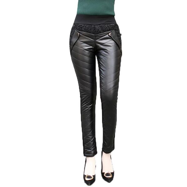 women's pants & capris -xxl elastic waist lace embroidery real sheep leather female fashion brand duck down filling genuine f961, Black;white
women's pants & capris -xxl elastic waist lace embroidery real sheep leather female fashion brand duck down filling genuine f961, Black;white