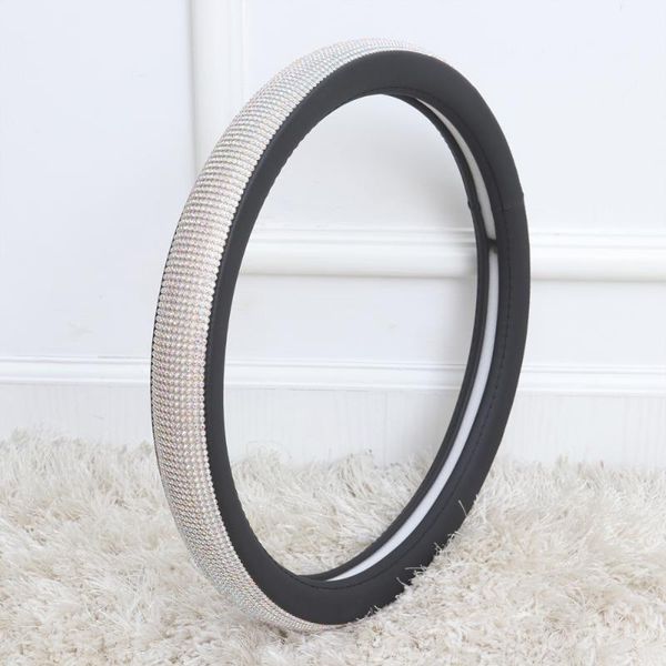 steering wheel covers fashionable rhinestone car cover anti-slip sleeve protector (black leather + white diamond)
steering wheel covers fashionable rhinestone car cover anti-slip sleeve protector (black leather + white diamond)