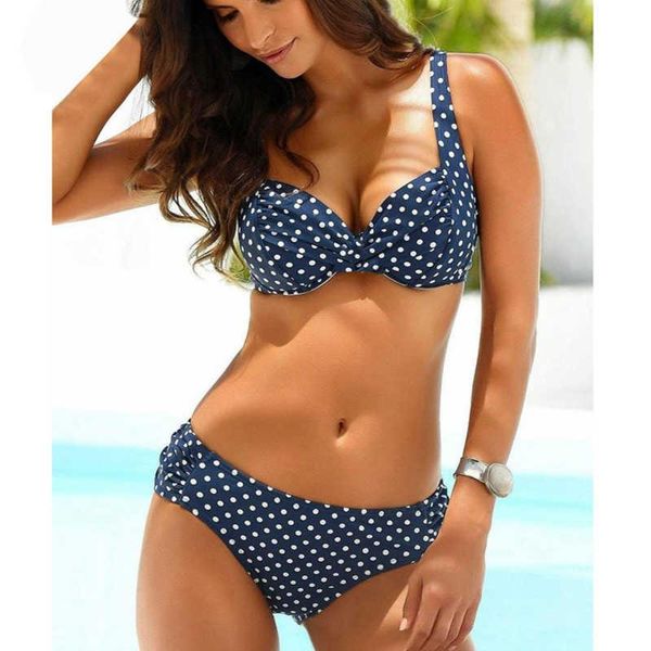 women's swimwear dot bikini 2021 women swimsuit push up biquini high waist bikinis set bathing suit vintage femme retro beachwear, White;black
women's swimwear dot bikini 2021 women swimsuit push up biquini high waist bikinis set bathing suit vintage femme retro beachwear, White;black