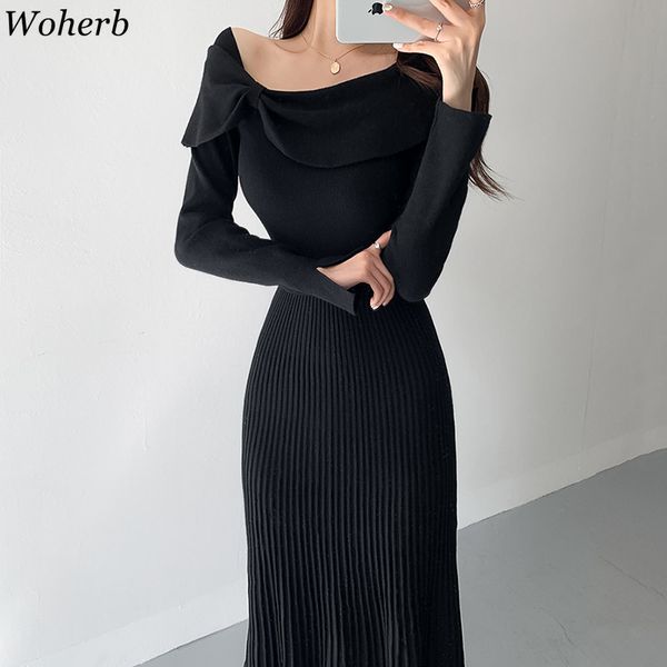women solid party maxi dress elegant lady bodycon slim dresses bow stretchy pleated korean chic knitted vestidos 210417, White
women solid party maxi dress elegant lady bodycon slim dresses bow stretchy pleated korean chic knitted vestidos 210417, White