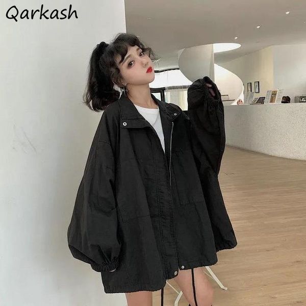 women's jackets women spring solid simple loose harakuku oversize outwear safari style thin breathable ins trendy daily bf leisure chic, Black;brown
women's jackets women spring solid simple loose harakuku oversize outwear safari style thin breathable ins trendy daily bf leisure chic, Black;brown