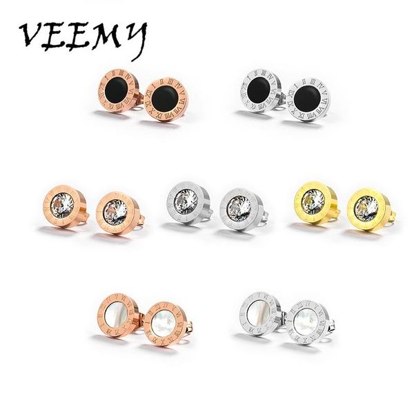 stud veemy simple statement earrings stainless steel for women vintage roman numeral crystal small earring jewelry, Golden;silver
stud veemy simple statement earrings stainless steel for women vintage roman numeral crystal small earring jewelry, Golden;silver