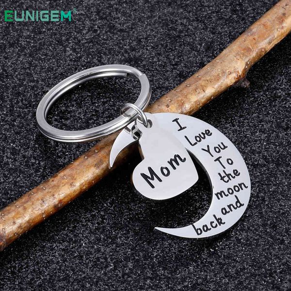 mothers day gift keychain for mother mum grandma her from daughter and son i love you to the moon and back key chain ring, Silver
mothers day gift keychain for mother mum grandma her from daughter and son i love you to the moon and back key chain ring, Silver