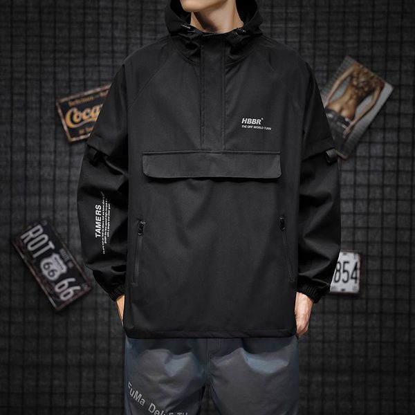 men's jackets 2021 jacket men autumn korean style clothing tracksuit coat with hooded hip hop streetwear loose, Black;brown
men's jackets 2021 jacket men autumn korean style clothing tracksuit coat with hooded hip hop streetwear loose, Black;brown
