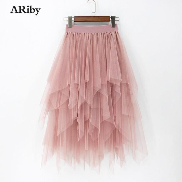 skirts ariby irregular tulle fashion spring women's elastic high waist mesh tutu pleated solid wild skirt, Black
skirts ariby irregular tulle fashion spring women's elastic high waist mesh tutu pleated solid wild skirt, Black