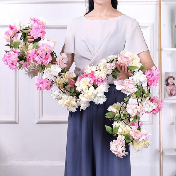 decorative flowers & wreaths 170cm artificial cherry blossoms rattan branches silk liana vines plastic on the wall wedding home decor hangin
decorative flowers & wreaths 170cm artificial cherry blossoms rattan branches silk liana vines plastic on the wall wedding home decor hangin