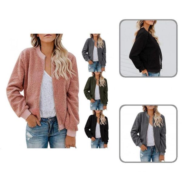 women's jackets jacket simple women female plush stylish korean style loose outwear, Black;brown
women's jackets jacket simple women female plush stylish korean style loose outwear, Black;brown