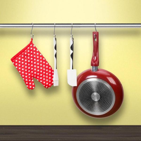 hooks & rails 10pcs/set stainless steel round s shaped house kitchen pot pan hanger clothes storage rack tool tools est
hooks & rails 10pcs/set stainless steel round s shaped house kitchen pot pan hanger clothes storage rack tool tools est