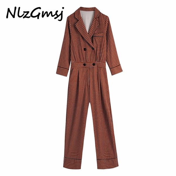 nlzgmsj omen's v-neck double breasted printing high waist street style fashion jumpsuit female elegant full length rompers 210628, Black;white
nlzgmsj omen's v-neck double breasted printing high waist street style fashion jumpsuit female elegant full length rompers 210628, Black;white