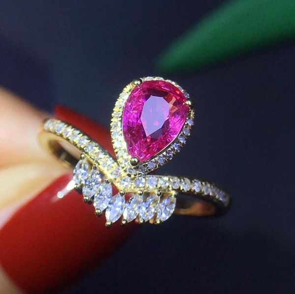 cluster rings j511 pink sapphire ring real pure 18 k natural gemstones 1.01ct diamonds stone female, Golden;silver
cluster rings j511 pink sapphire ring real pure 18 k natural gemstones 1.01ct diamonds stone female, Golden;silver