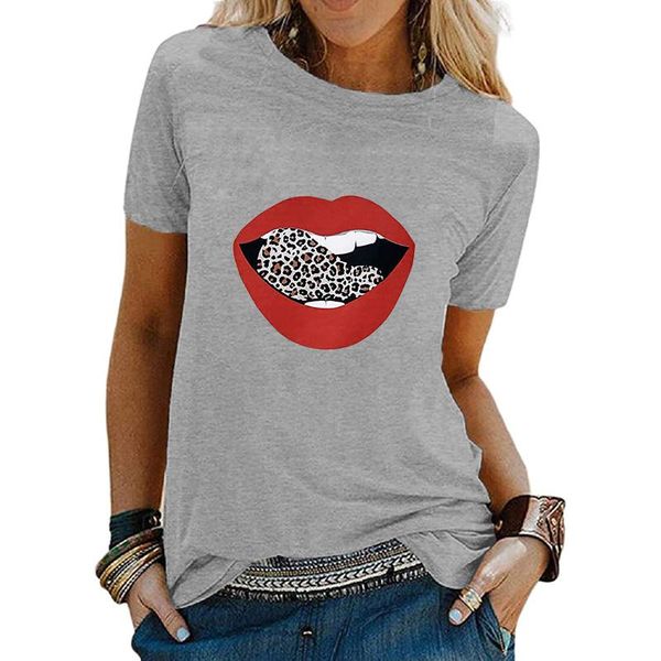 fashion lips printed t shirt women summer short sleeve leopard t-shirt loose o-neck tee harajuku casual street #t2p women's, White
fashion lips printed t shirt women summer short sleeve leopard t-shirt loose o-neck tee harajuku casual street #t2p women's, White