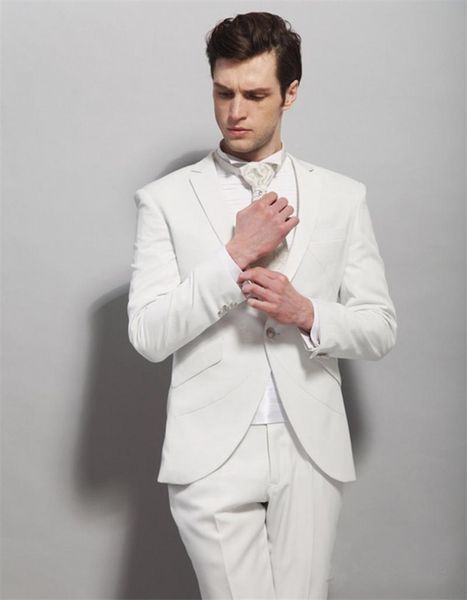 pieces 2021 beautiful italian style white groom tuxedos 2 piece man suit slim fit wedding prom for men men's suits & blazers, White;black
pieces 2021 beautiful italian style white groom tuxedos 2 piece man suit slim fit wedding prom for men men's suits & blazers, White;black
