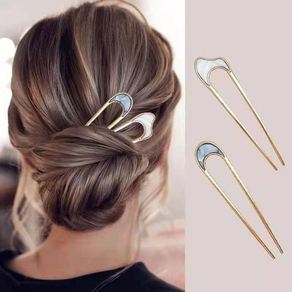 hair accessories simple gold color u shape metal sticks for women fashion jewelry clips elegant hairpins girl barrette, Slivery;white
hair accessories simple gold color u shape metal sticks for women fashion jewelry clips elegant hairpins girl barrette, Slivery;white