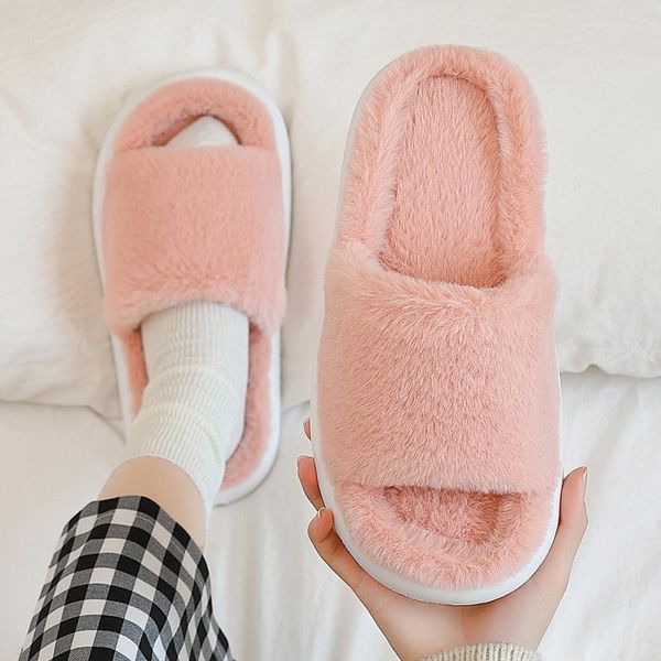 slippers asifn faux fur slides cotton women's autumn winter home household non-slip indoor warm plush thick-soled couple men's, Black
slippers asifn faux fur slides cotton women's autumn winter home household non-slip indoor warm plush thick-soled couple men's, Black