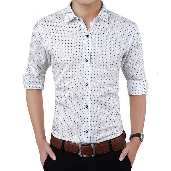 men's casual shirts autumn fashion clothes slim fit long sleeve polka dot plus size -5xl 7ywc, White;black
men's casual shirts autumn fashion clothes slim fit long sleeve polka dot plus size -5xl 7ywc, White;black