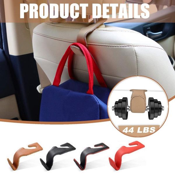 pieces car headrest hooks universal vehicle back seat hanger holder hook leather for hanging grocery & rails
pieces car headrest hooks universal vehicle back seat hanger holder hook leather for hanging grocery & rails
