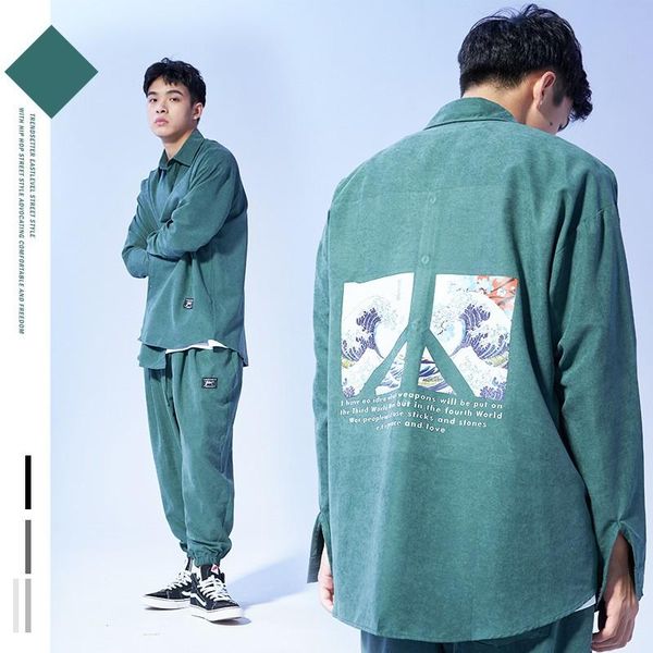 men's casual shirts japanese style harajuku ukiyo-e print shirt retro personality loose oversize trendy long-sleeved jacket, White;black
men's casual shirts japanese style harajuku ukiyo-e print shirt retro personality loose oversize trendy long-sleeved jacket, White;black