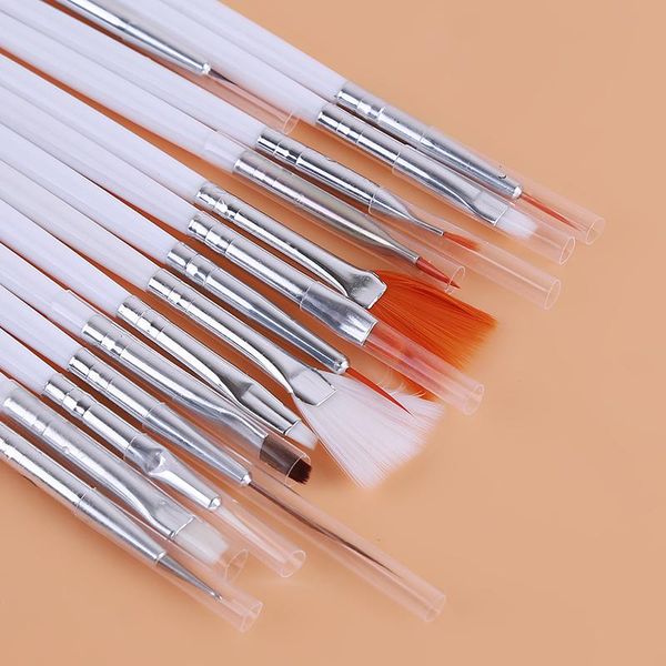 dotting tools 15pcs nail art brush liner fan design builder flat crystal painting drawing carving pen uv gel manicure tool set, Silver
dotting tools 15pcs nail art brush liner fan design builder flat crystal painting drawing carving pen uv gel manicure tool set, Silver