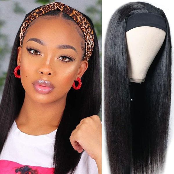 riverwood straight headband wig human hair wigs for black women brazilian scarf no gel glueless remy lace1, Black;brown
riverwood straight headband wig human hair wigs for black women brazilian scarf no gel glueless remy lace1, Black;brown