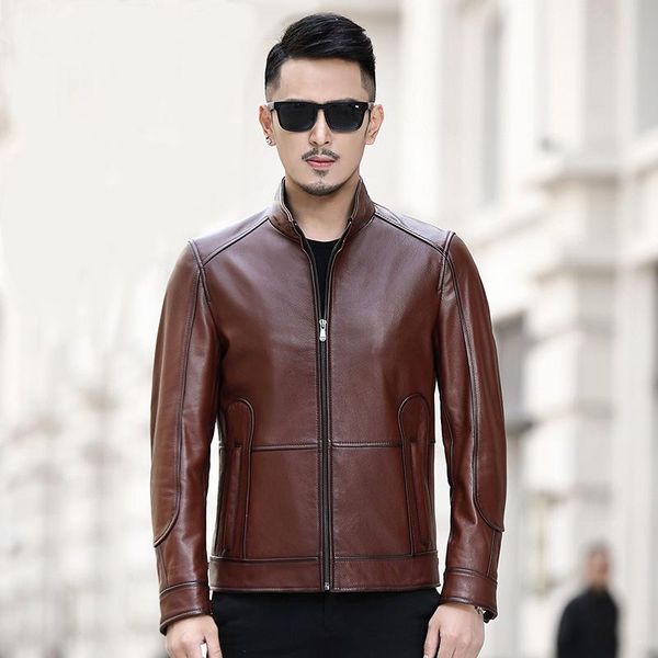 winter autumn spring leather clothing male business casual genuine jacket brand men's jackets coats & faux, Black
winter autumn spring leather clothing male business casual genuine jacket brand men's jackets coats & faux, Black