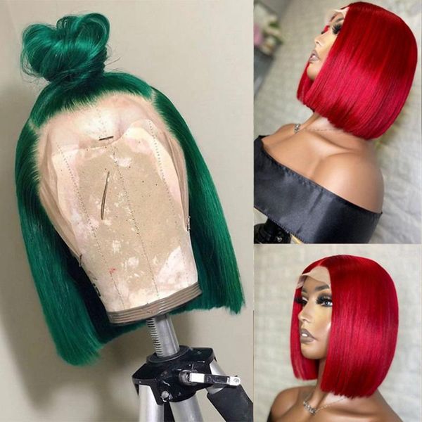 lace wigs red drak blue short bob wig front human hair dark green brazilian preplucked 150% remy for women, Black;brown
lace wigs red drak blue short bob wig front human hair dark green brazilian preplucked 150% remy for women, Black;brown
