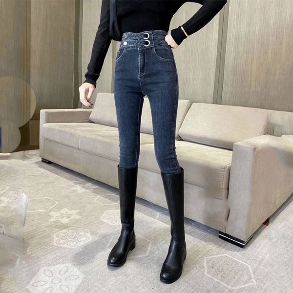 kog663 blue, gray black flocking jeans women add chic pencil pants foot trousers new female show net red high waist stre
kog663 blue, gray black flocking jeans women add chic pencil pants foot trousers new female show net red high waist stre
