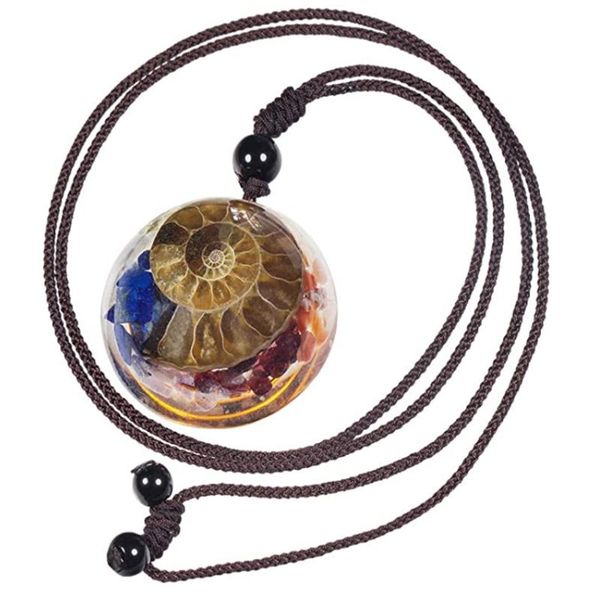 handmade weave round cabochon ammonite reliquiae pendant rope chain necklace orgonite jewelry necklaces, Silver
handmade weave round cabochon ammonite reliquiae pendant rope chain necklace orgonite jewelry necklaces, Silver
