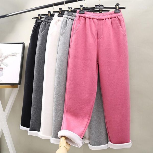 autumn harem pant women plus size streetwear fleece trousers solid thick warm winter female long pants running pantalones mujer women's, Black;white
autumn harem pant women plus size streetwear fleece trousers solid thick warm winter female long pants running pantalones mujer women's, Black;white
