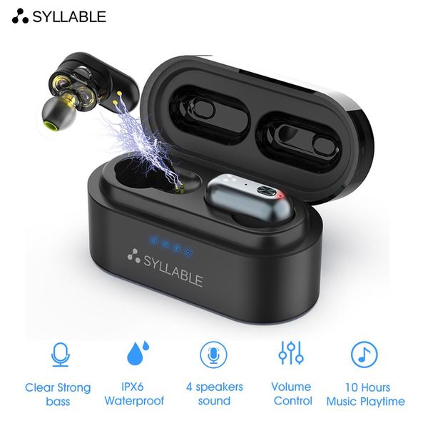 original syllable s101 qcc3020 chip bass earphones wireless volume control headset noise reduction s101 bluetooth-compatible
original syllable s101 qcc3020 chip bass earphones wireless volume control headset noise reduction s101 bluetooth-compatible