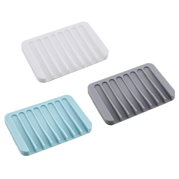 soap dishes 3pcs kitchen self draining silicone flexible tray holder counter storage bathroom shower rack saver container dish
soap dishes 3pcs kitchen self draining silicone flexible tray holder counter storage bathroom shower rack saver container dish