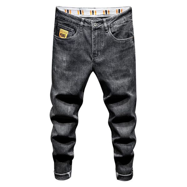 men's jeans black autumn fashion streetwear personality soft slim stretch all-match pants trousers korean version high quality, Blue
men's jeans black autumn fashion streetwear personality soft slim stretch all-match pants trousers korean version high quality, Blue