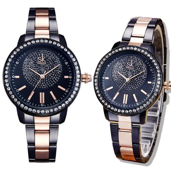 wristwatches 2021 est women fashion watch stainless steel band rhinestone inlaid analog display round shape waterproof quartz, Slivery;brown
wristwatches 2021 est women fashion watch stainless steel band rhinestone inlaid analog display round shape waterproof quartz, Slivery;brown
