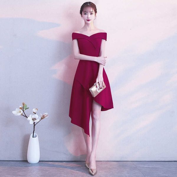 luxury evening dress 1279# one shoulder bridal toast dignified atmosphere medium long korean slim fitting wedding evening skirt, Black;gray
luxury evening dress 1279# one shoulder bridal toast dignified atmosphere medium long korean slim fitting wedding evening skirt, Black;gray
